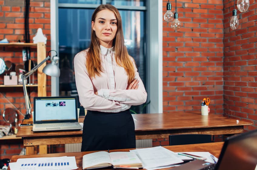 Company Producer in her office