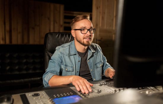 Sound Designer in his production studio