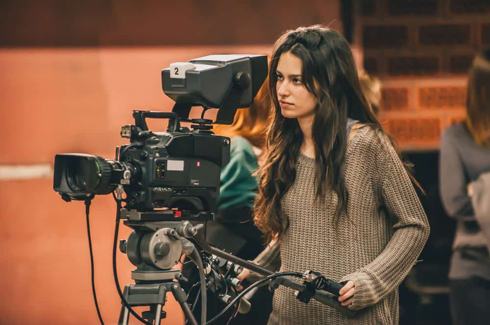 Director of Photography looking at camera on set